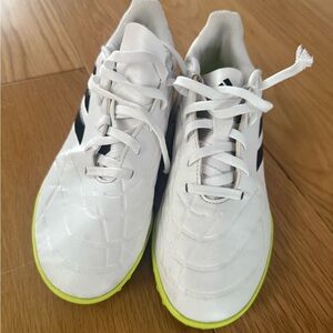 Adidas boy’s White and Black Athletic Shoes